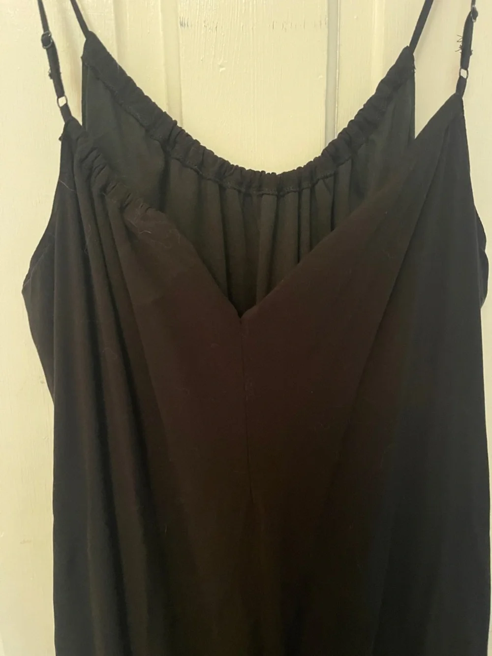 Black Spaghetti-Strap Women’s Midi Dress - Picture 5 of 6